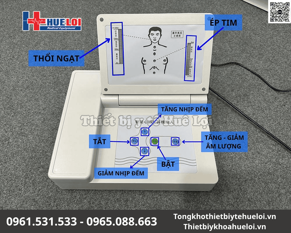 mô hình ép tim thổi ngạt
