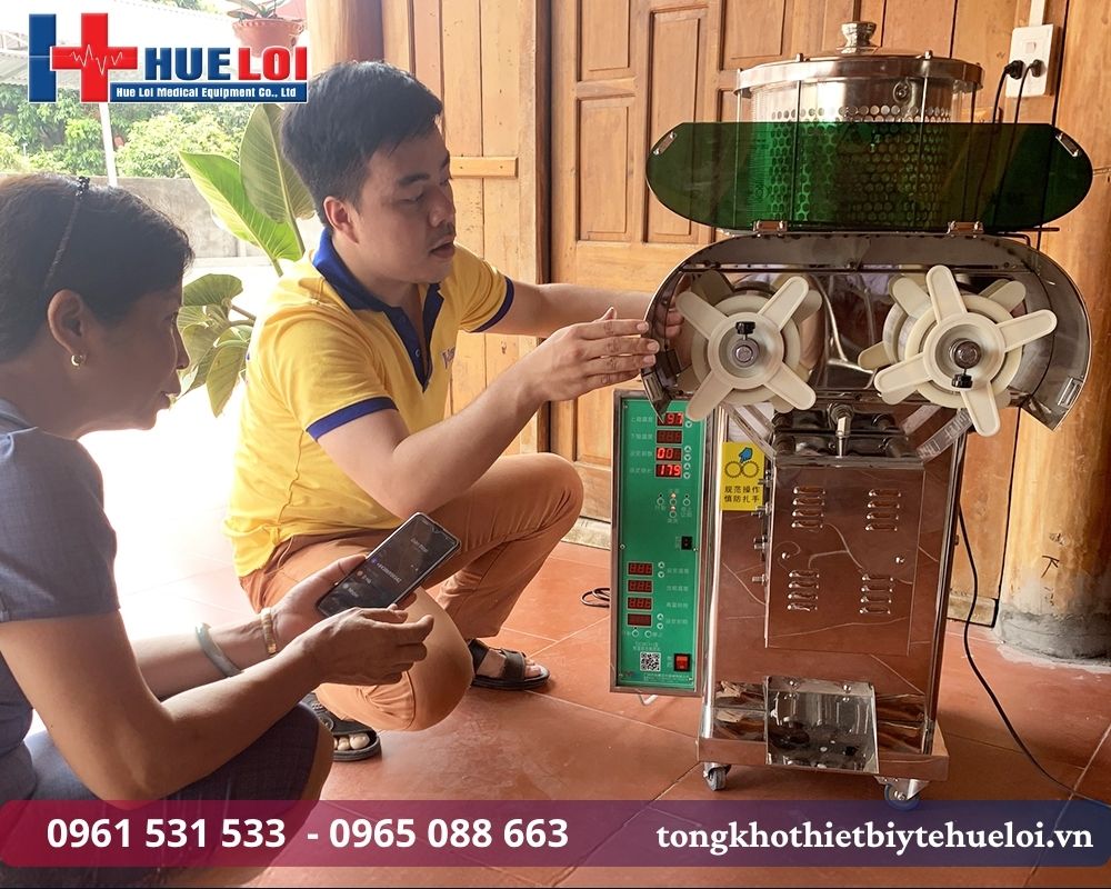 sắc thuốc và đóng tui tự động