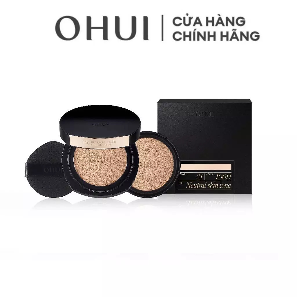Phấn nước Ohui Ultimate Cover Denier Cushion SPF50/PA+++ 13g (Kèm lõi)