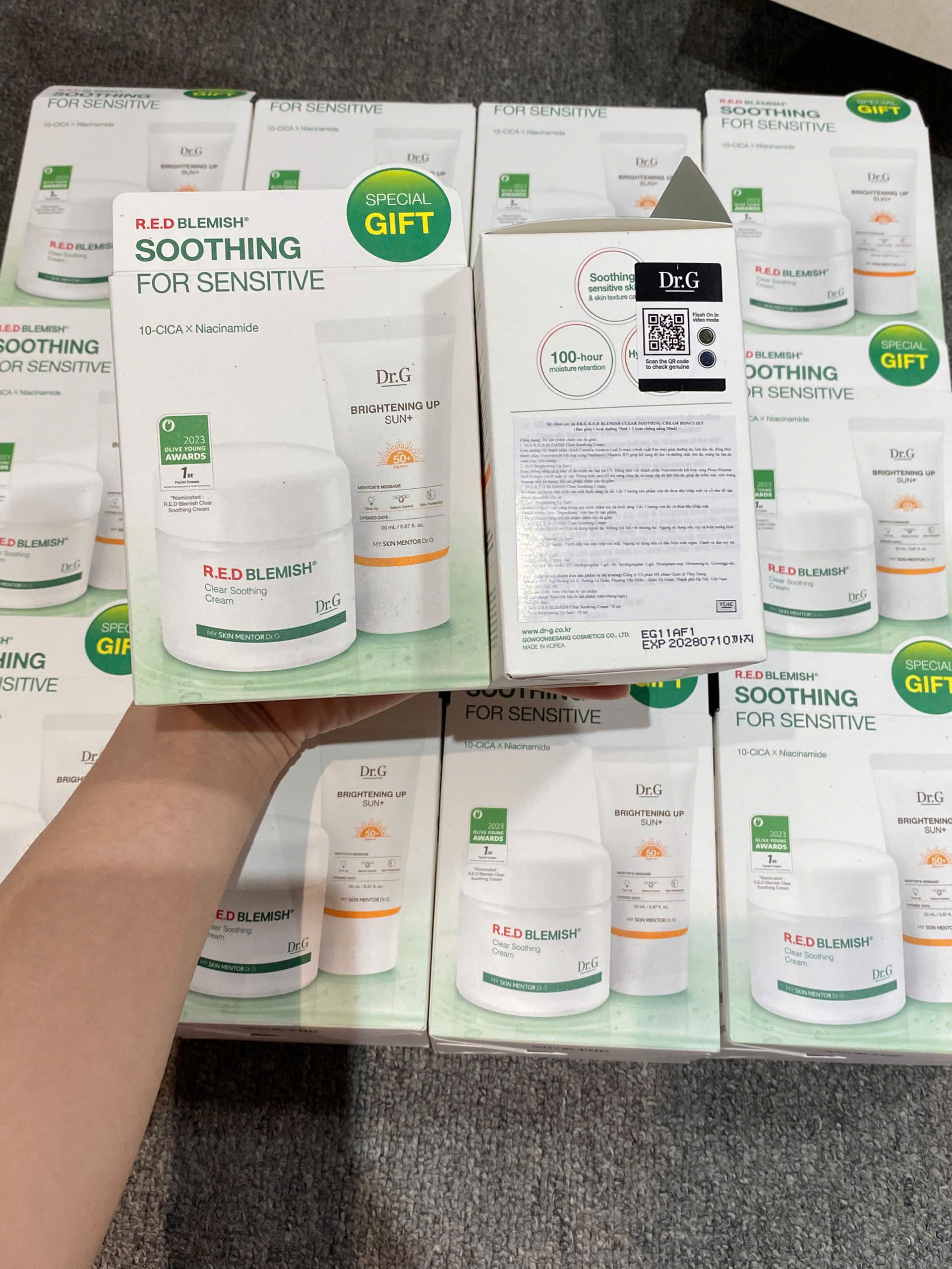Bộ chăm sóc da DR.G R.E.D Blemish Clear Soothing Cream Bonus Set