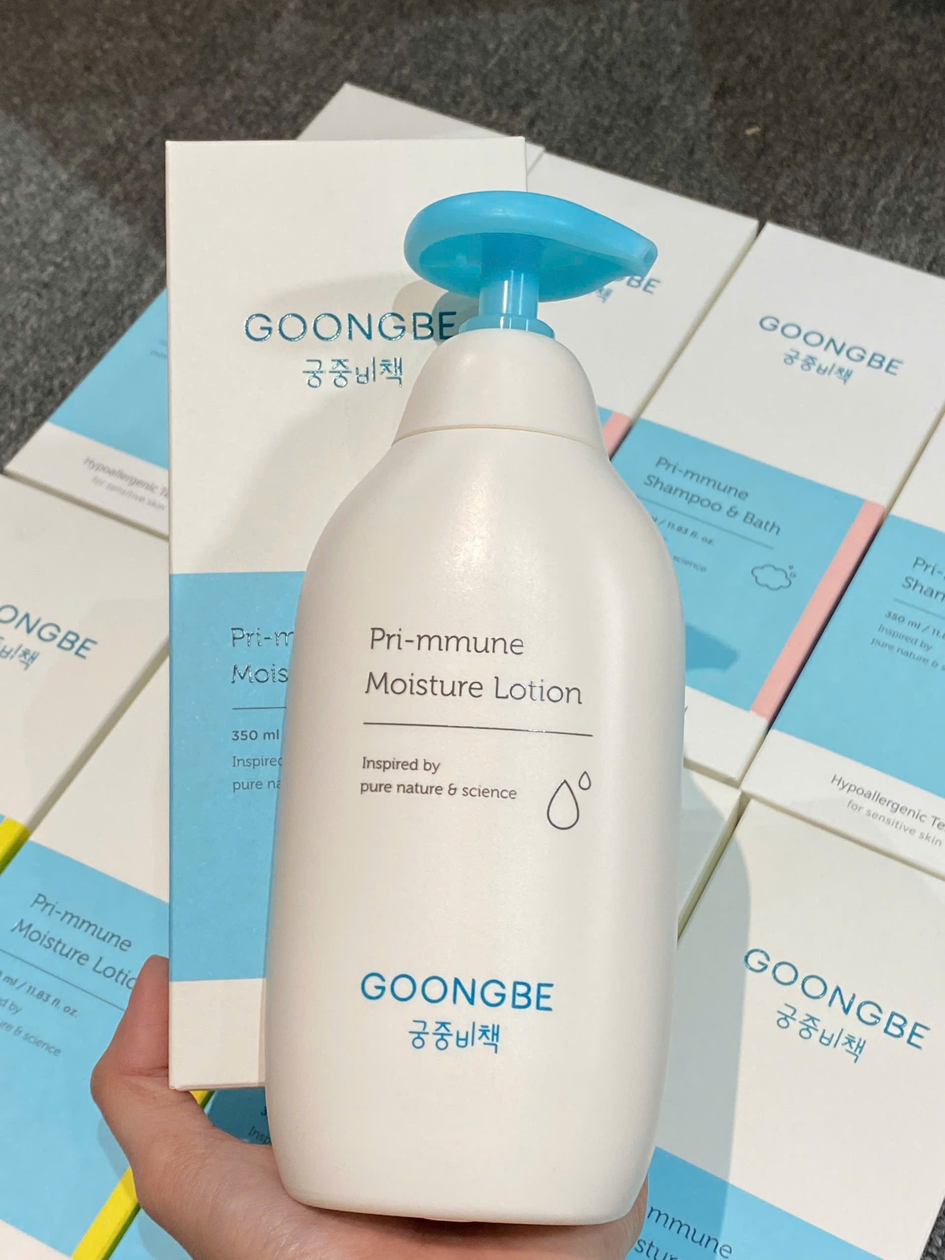 Sữa Dưỡng Ẩm GOONGBE Primmune Moisture Lotion Cho Bé Từ Sơ Sinh 350ml