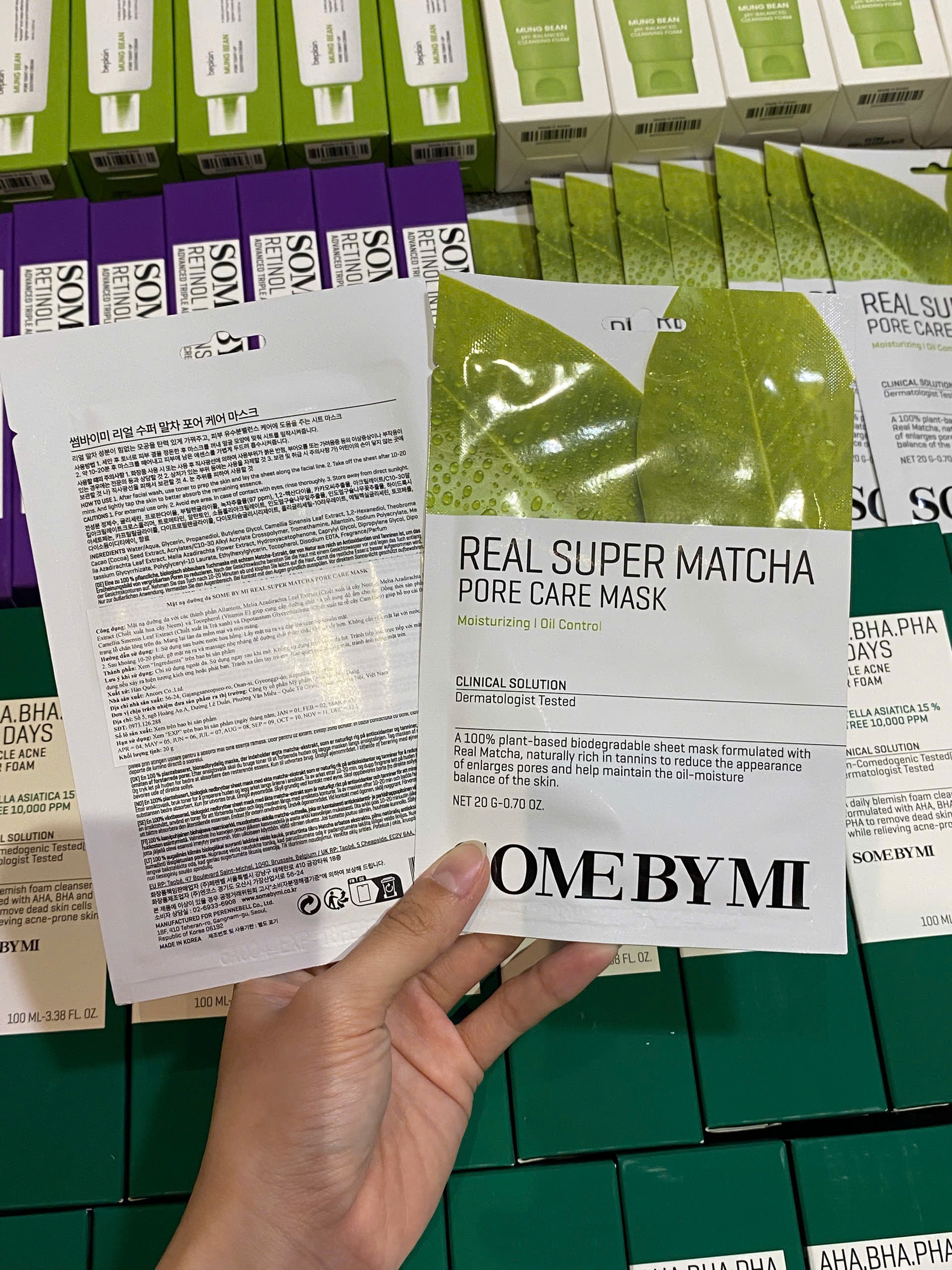 Mặt nạ dưỡng da Some By Mi Real Super Matcha Pore Care Mask 20g