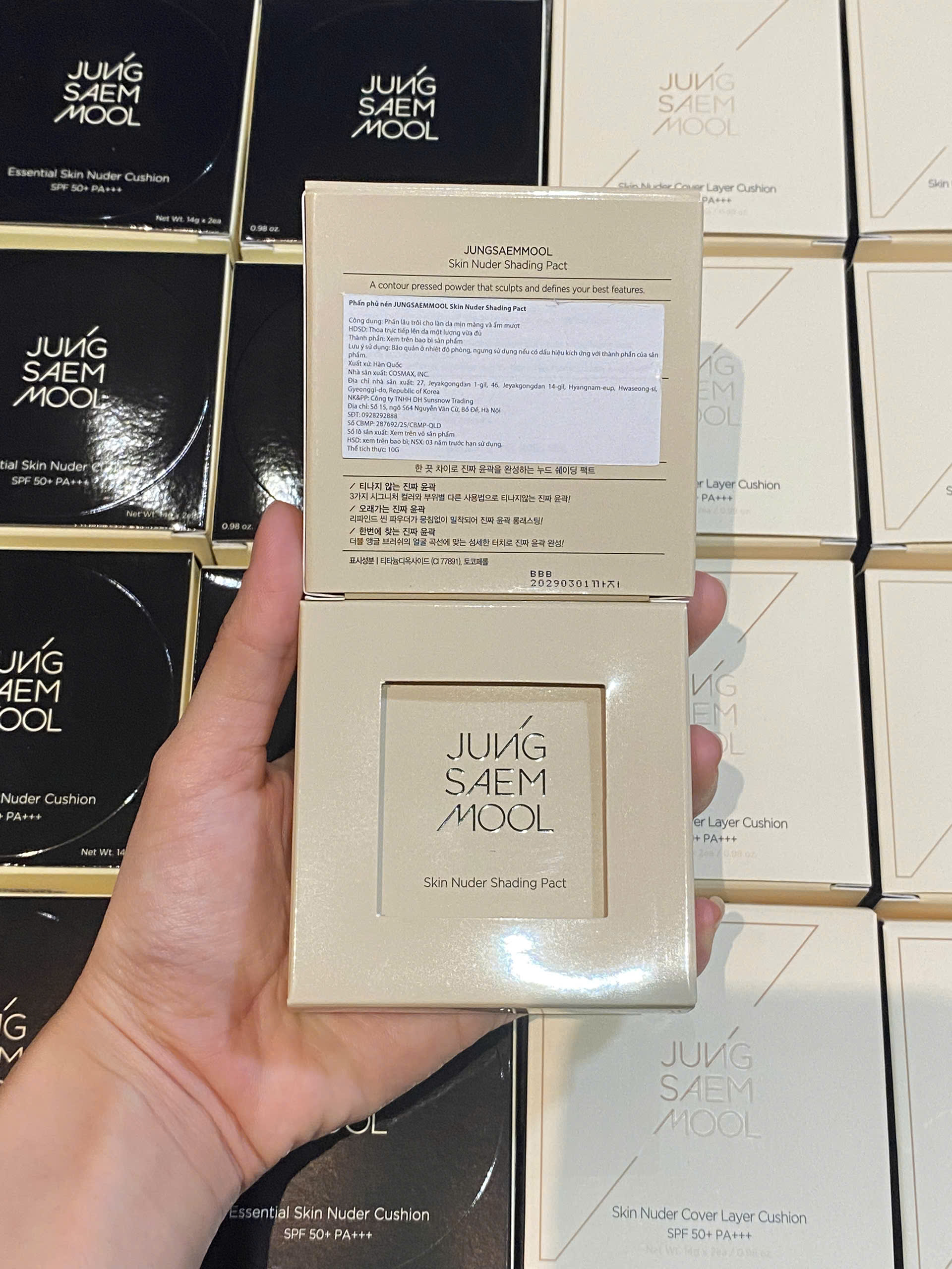Phấn tạo khối Jung Saem Mool Skin Nuder Shading Pact 10g