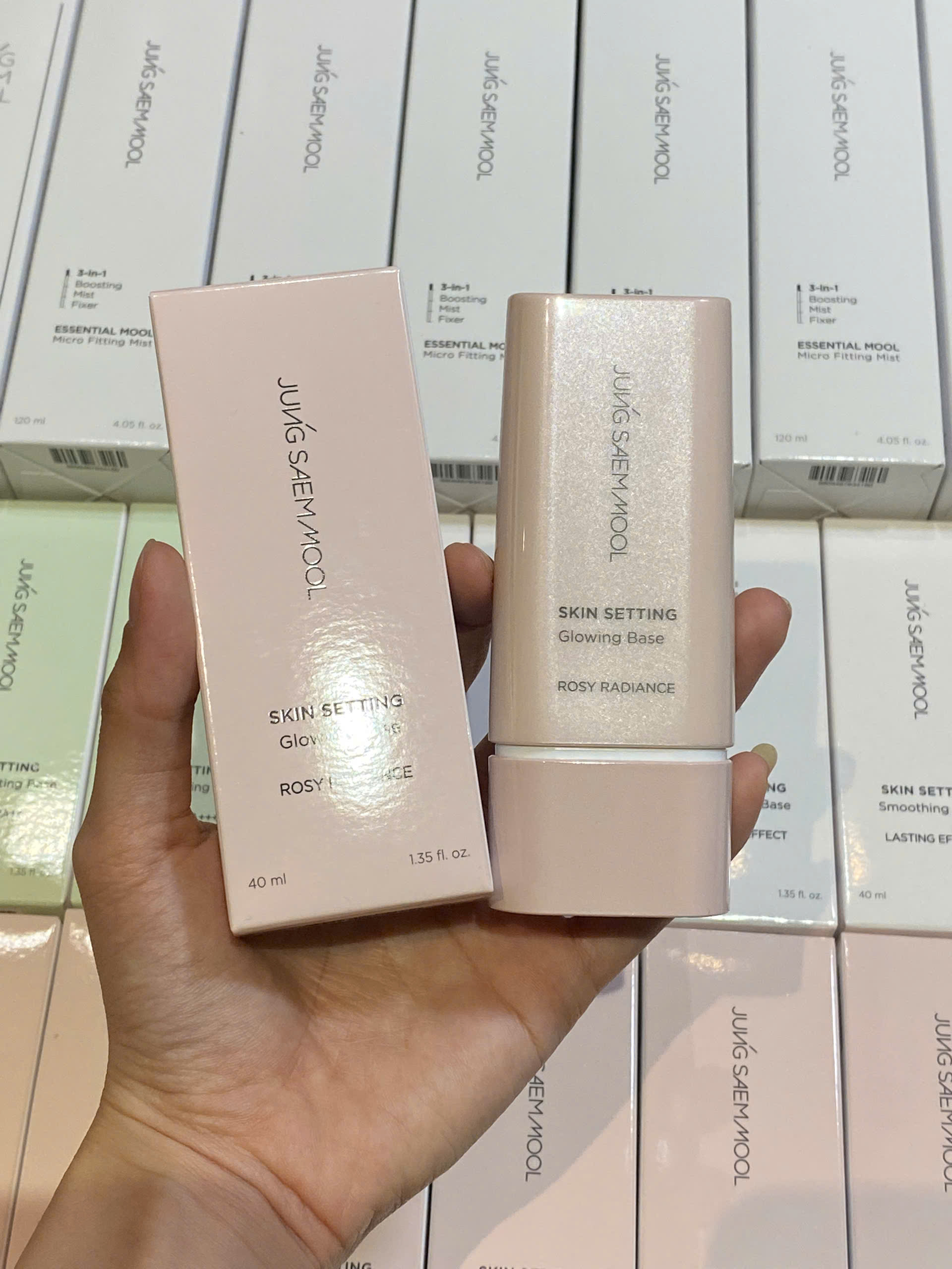 Kem lót nâng tone, kiềm dầu Jung Saem Mool Skin Setting 40g