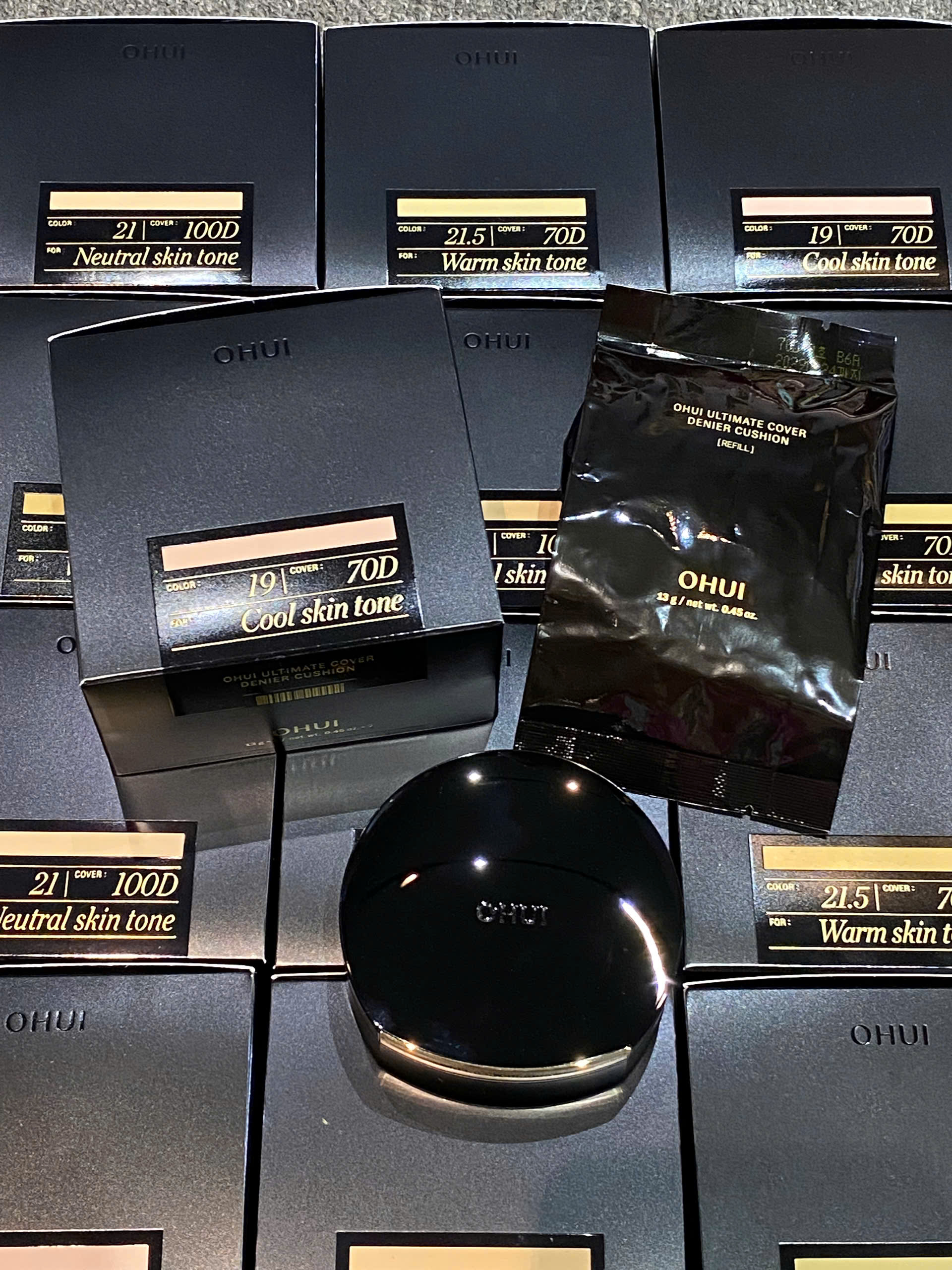 Phấn nước Ohui Ultimate Cover Denier Cushion SPF50/PA+++ 13g (Kèm lõi)