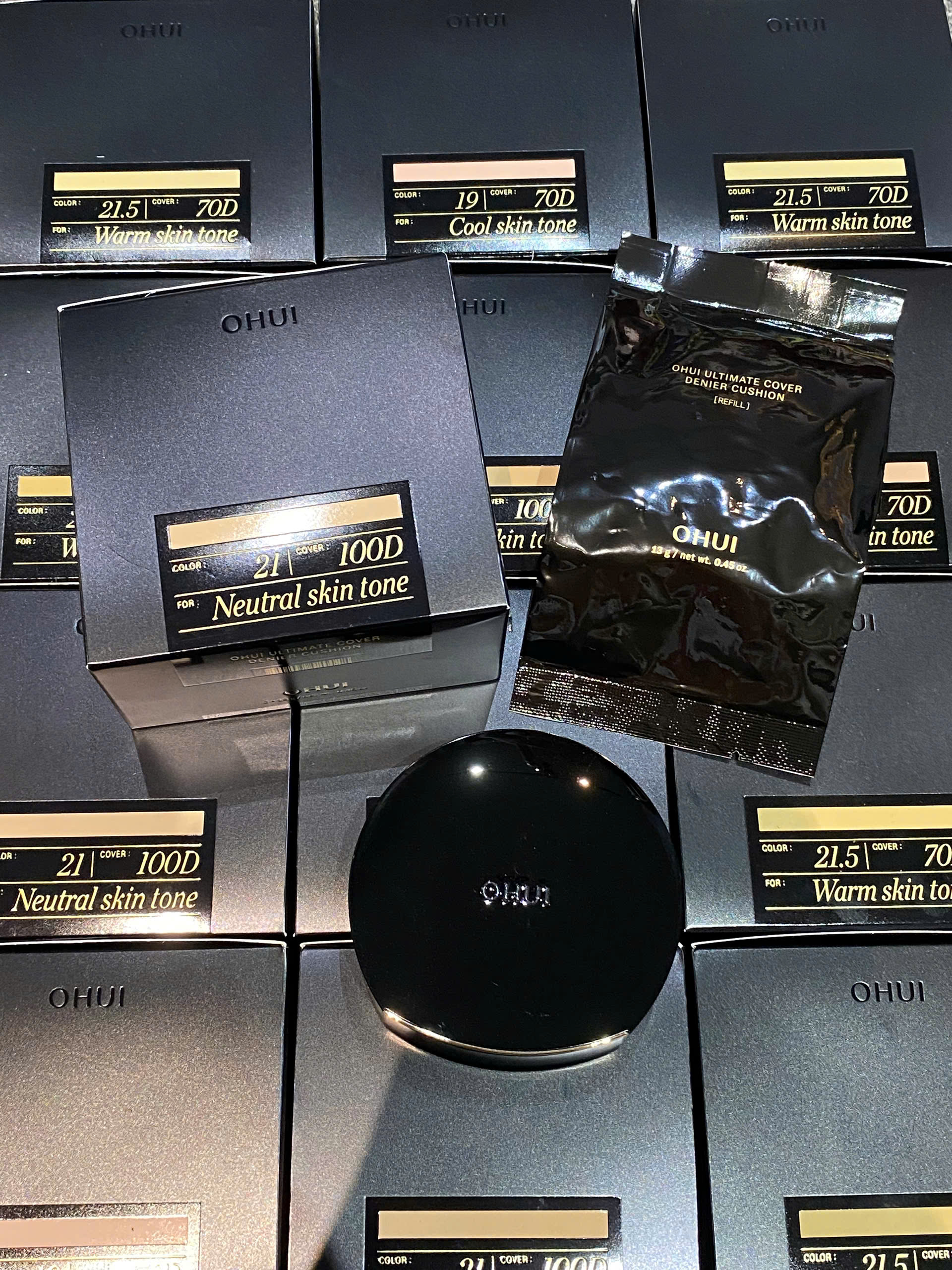 Phấn nước Ohui Ultimate Cover Denier Cushion SPF50/PA+++ 13g (Kèm lõi)
