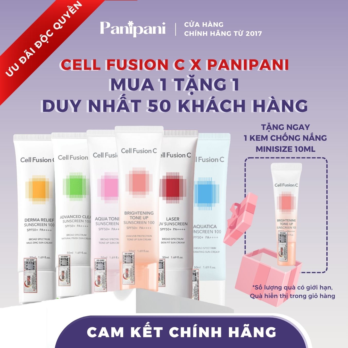 Kem chống nắng Cellfusion C Sunscreen 100 SPF50+ PA++++