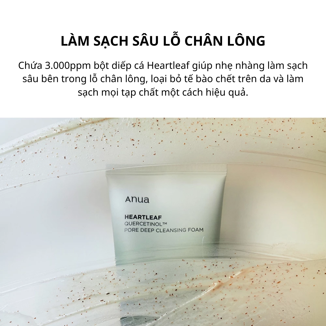 Sữa rửa mặt sạch sâu Anua Heartleaf Quercetinol Pore Deep Cleansing Foam 150ml