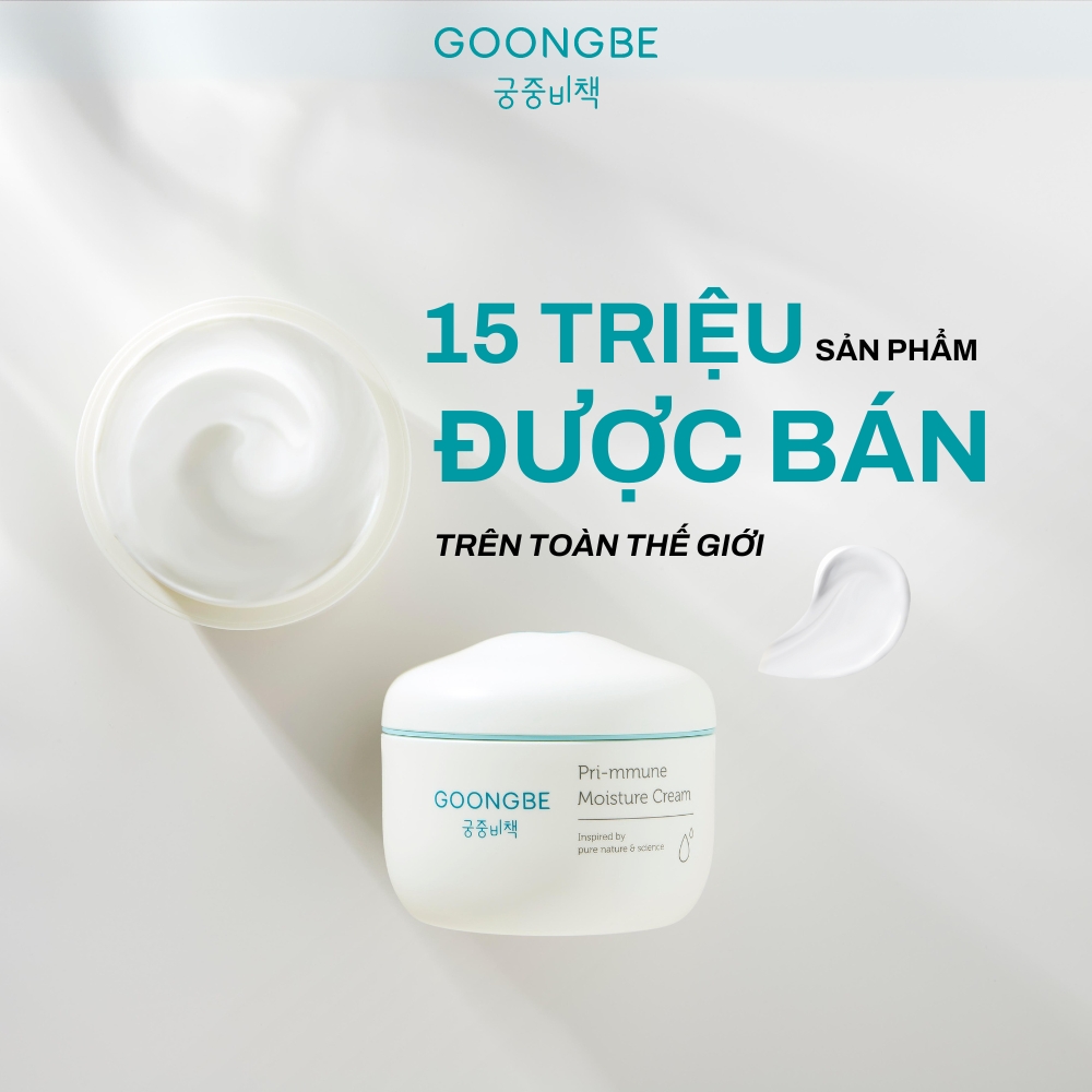 Kem dưỡng ẩm GOONGBE Primmune Moisture Cream Cho Bé Từ Sơ Sinh