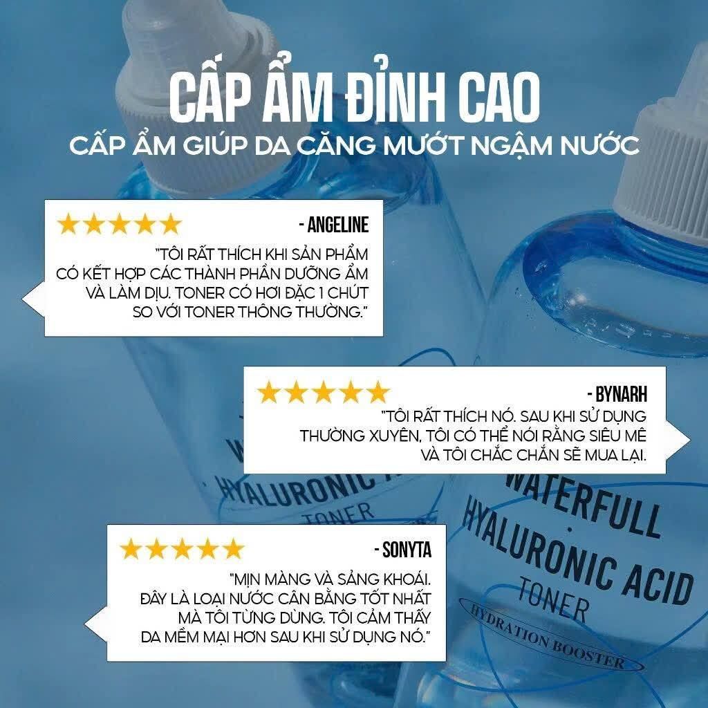 Nước hoa hồng Jumiso Waterfull Hyaluronic Acid Toner 250ml