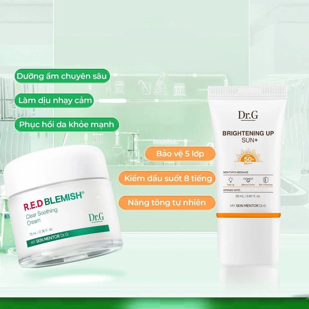 Bộ chăm sóc da DR.G R.E.D Blemish Clear Soothing Cream Bonus Set