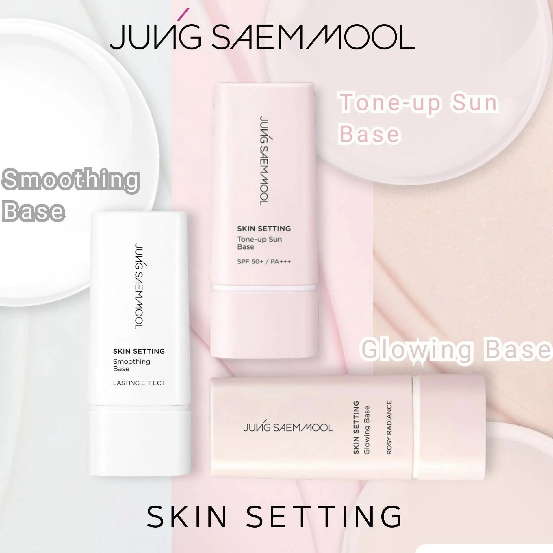 Kem lót nâng tone, kiềm dầu Jung Saem Mool Skin Setting 40g