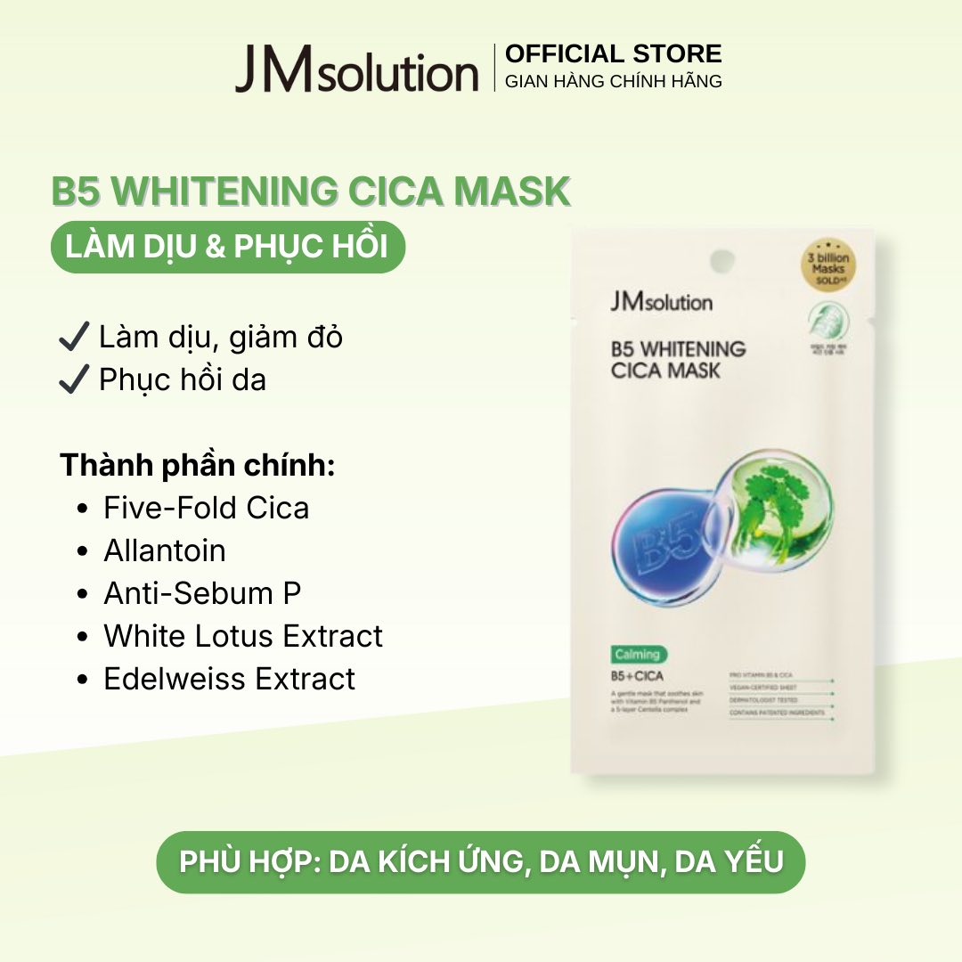 [DATE 2029] Mặt nạ B5 dưỡng ẩm chuyên sâu JMSOLUTION B5 WHITENING