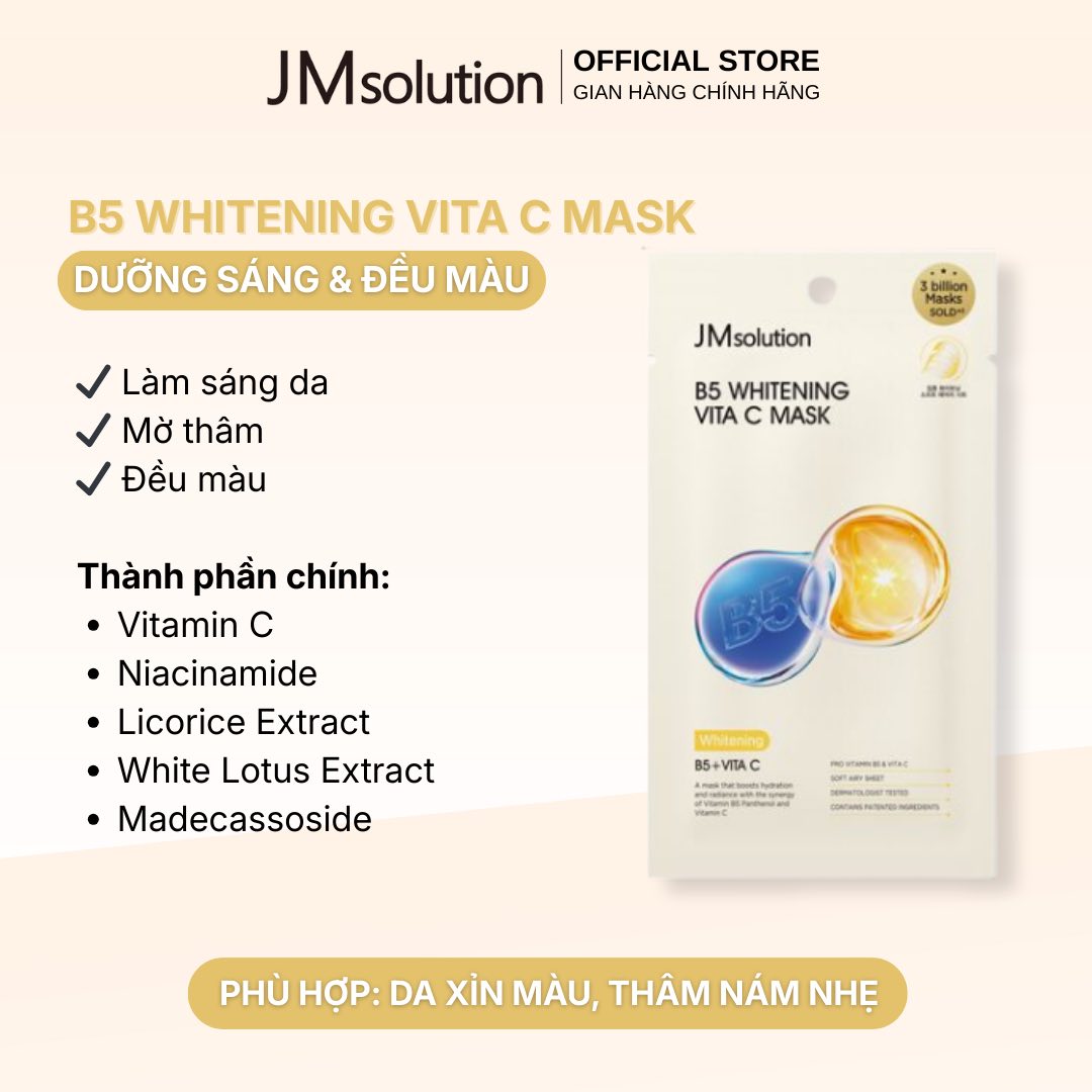 [DATE 2029] Mặt nạ B5 dưỡng ẩm chuyên sâu JMSOLUTION B5 WHITENING
