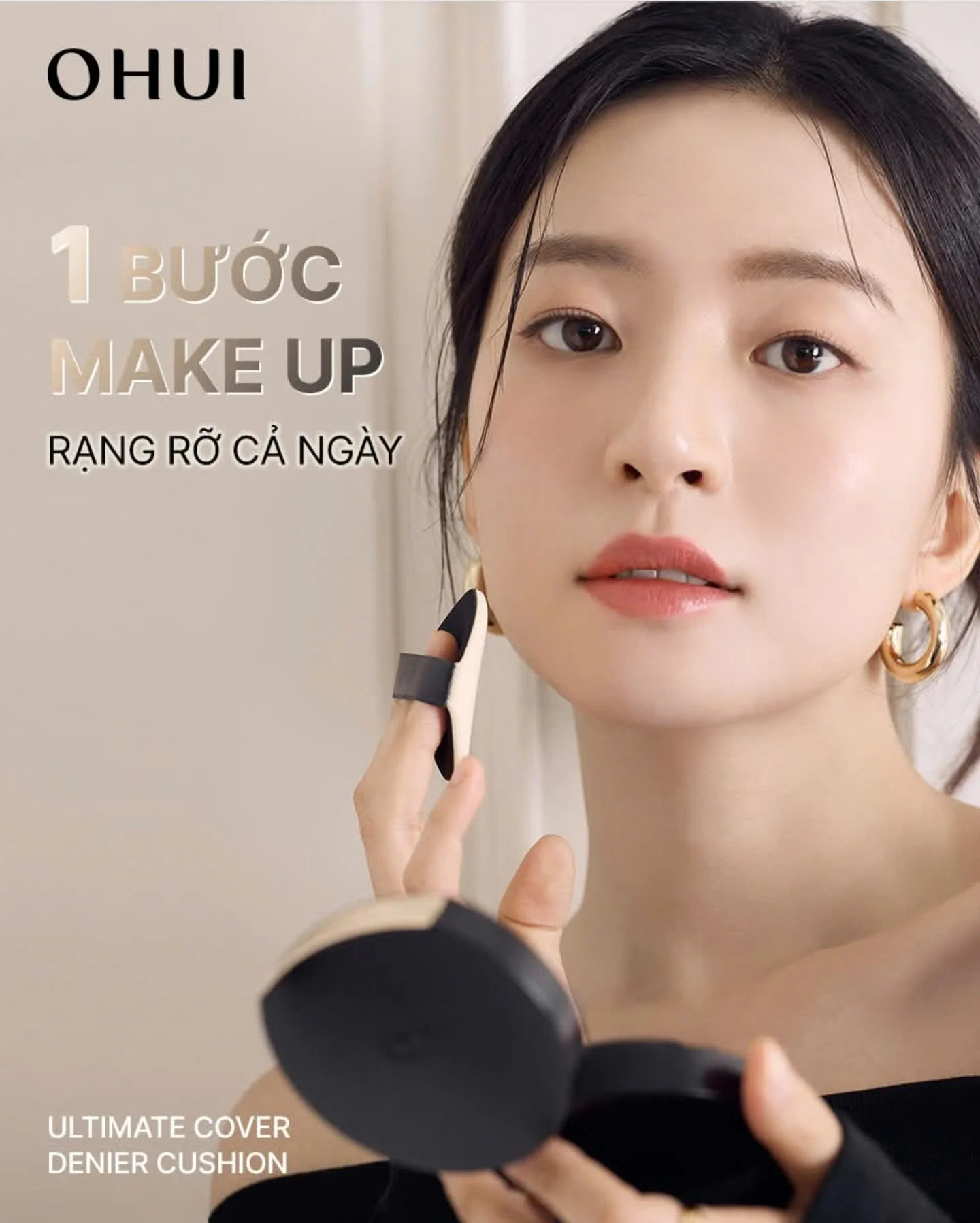 Phấn nước Ohui Ultimate Cover Denier Cushion SPF50/PA+++ 13g (Kèm lõi)