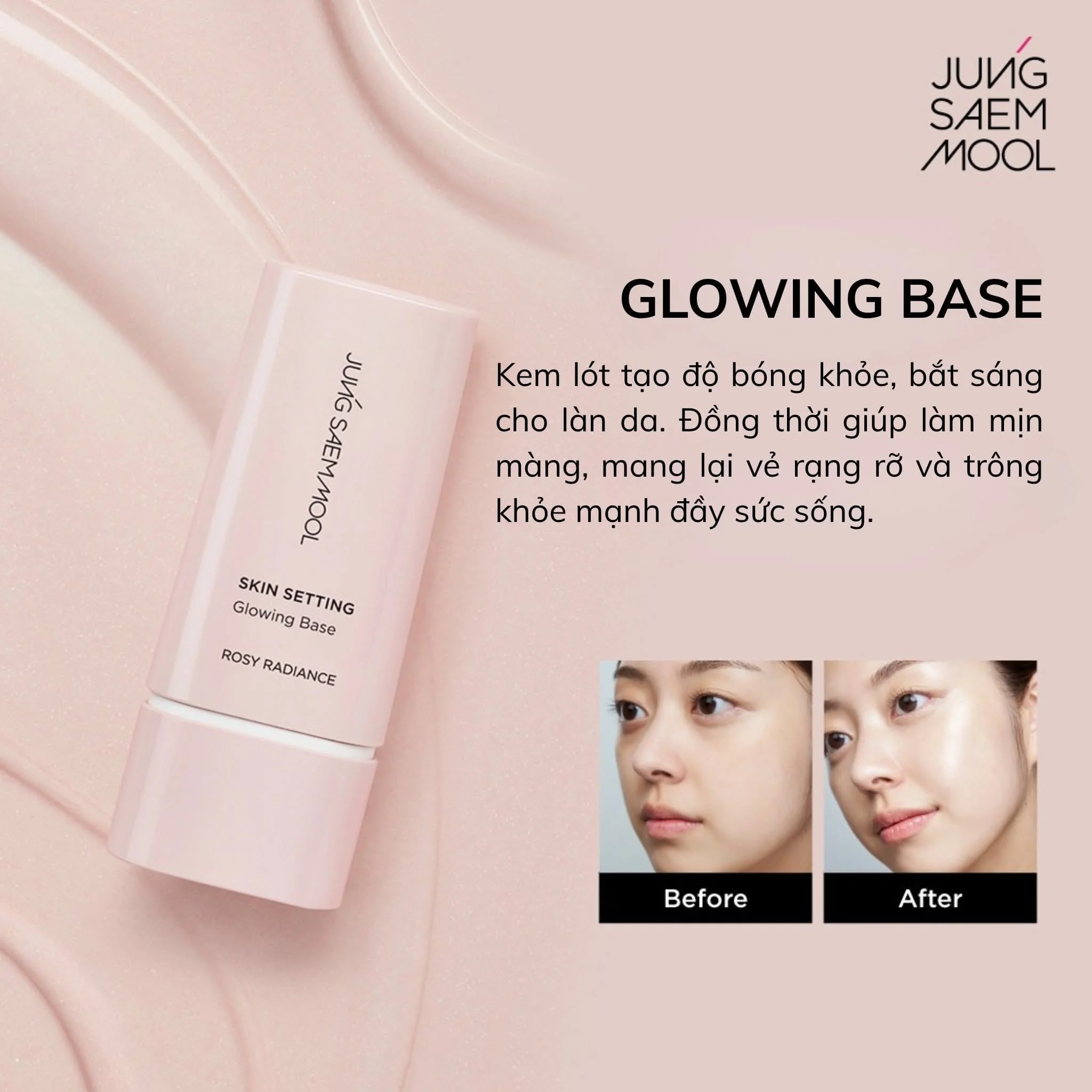 Kem lót nâng tone, kiềm dầu Jung Saem Mool Skin Setting 40g