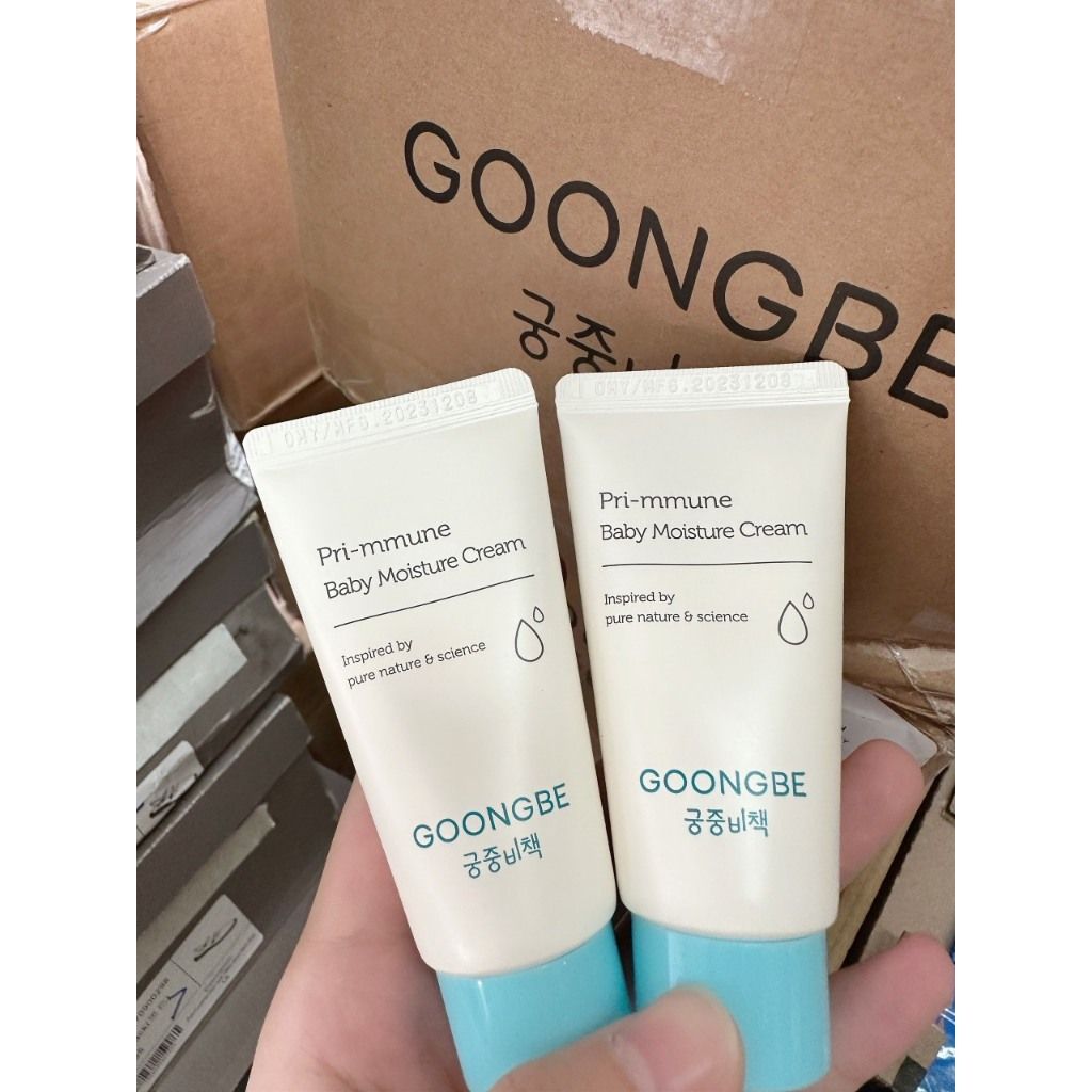 Kem dưỡng ẩm GOONGBE Primmune Moisture Cream Cho Bé Từ Sơ Sinh