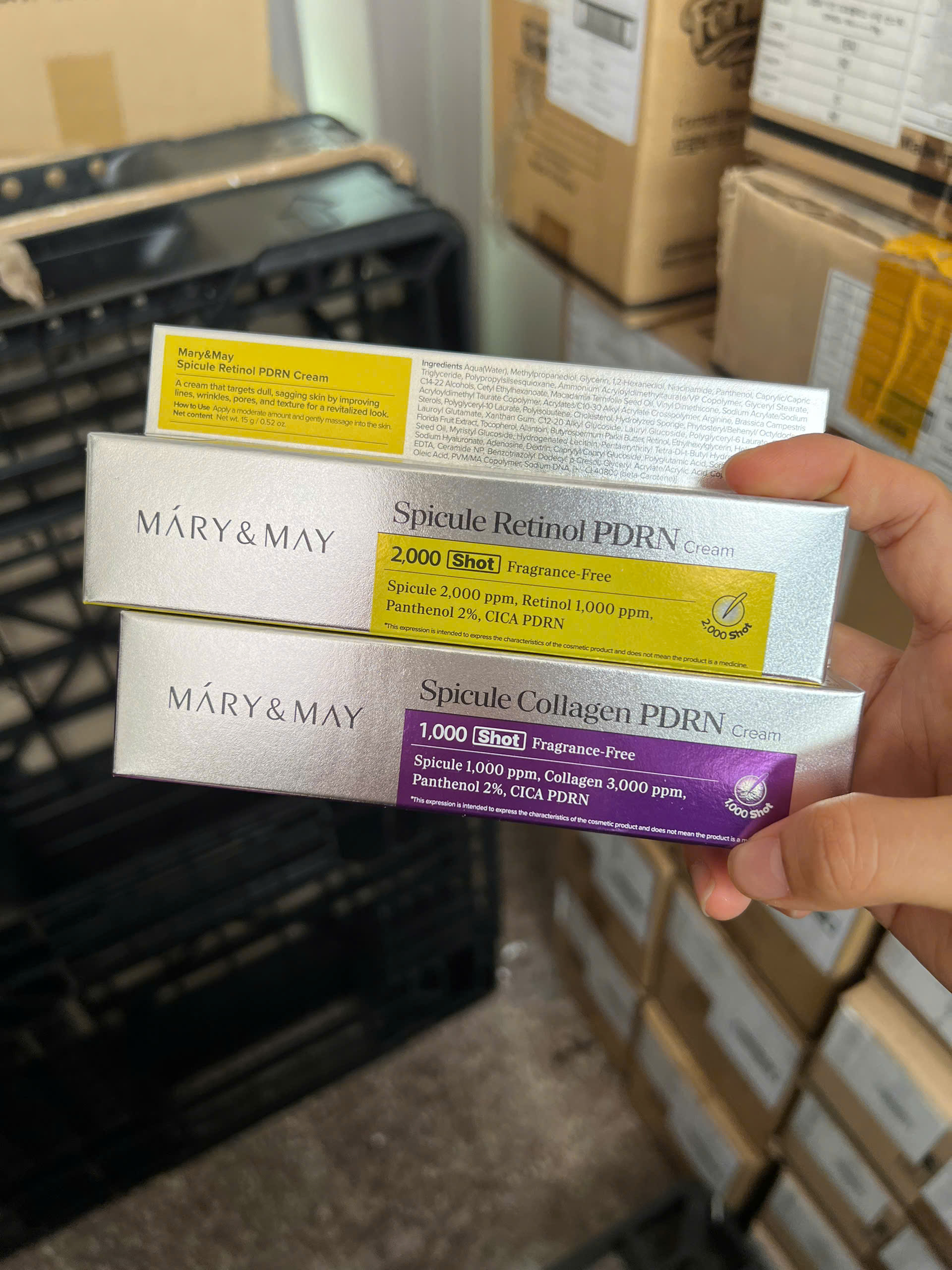 Kem dưỡng  Mary & May Spicule PDRN Cream 15g