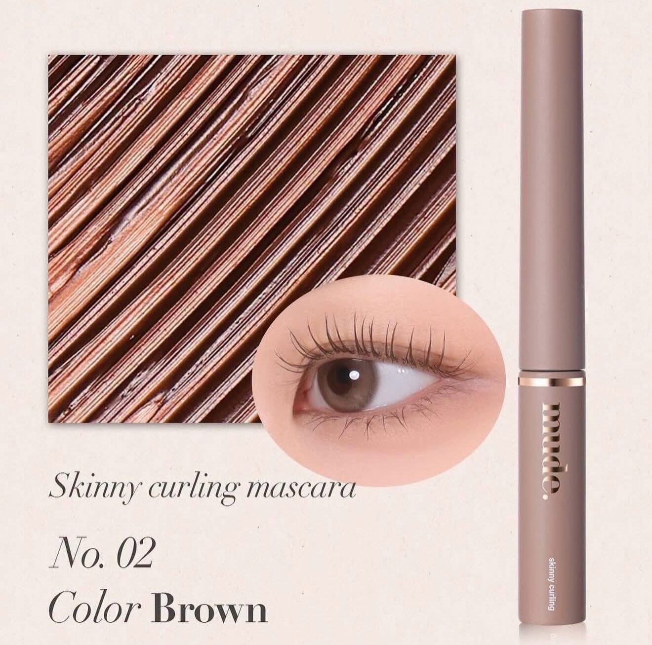 Chuốt Mi Làm Tơi & Cong Mude Inspire SKINNY Curling 3ml