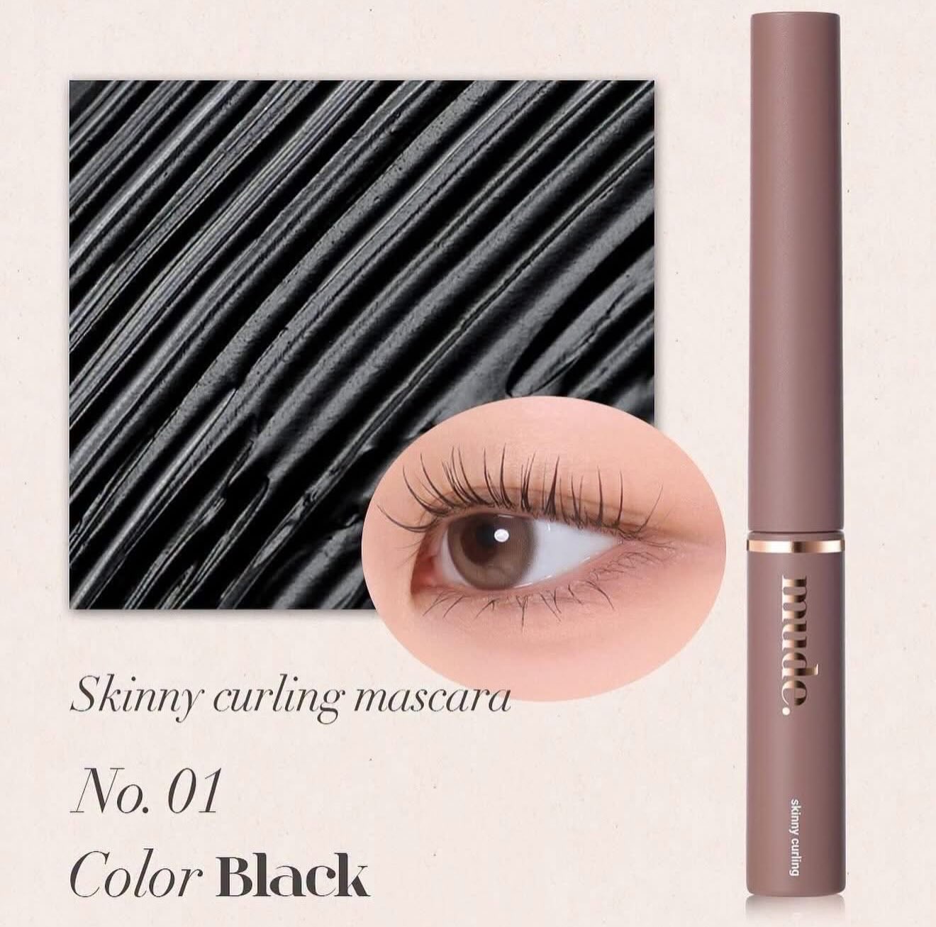 Chuốt Mi Làm Tơi & Cong Mude Inspire SKINNY Curling 3ml