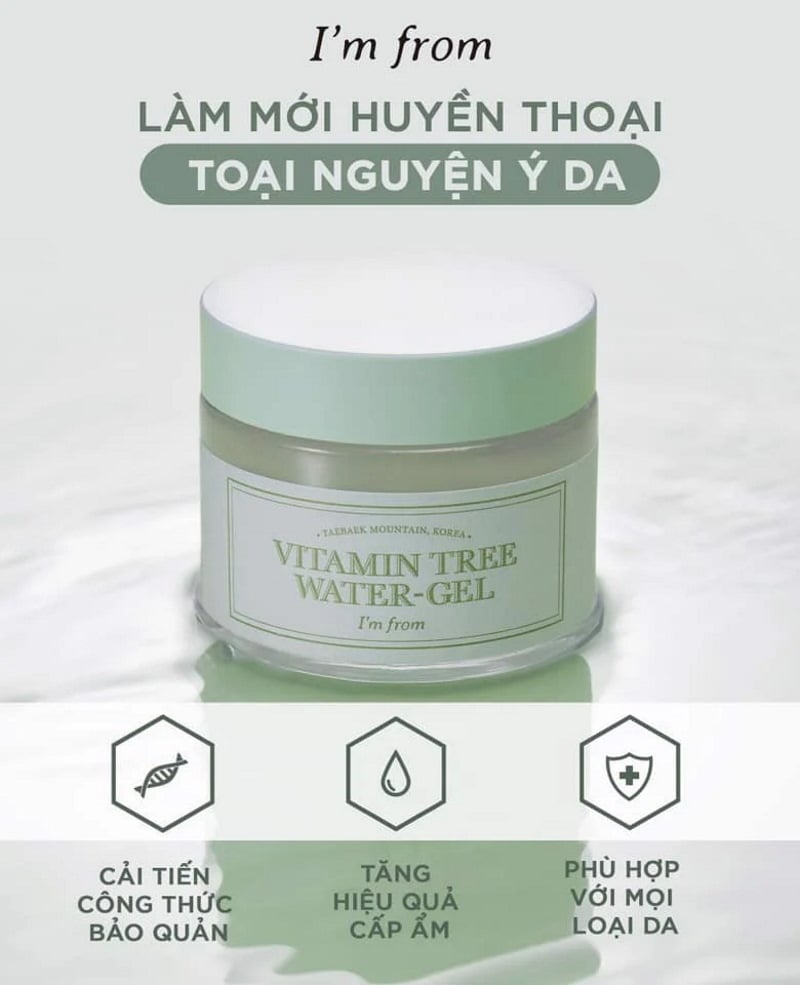 Gel dưỡng da I'm from Vitamin Tree Water-Gel Advanced