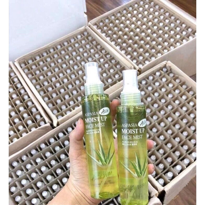 Xịt khoáng (Nha Đam) ASPASIA MOIST UP FACE MIST ALOE