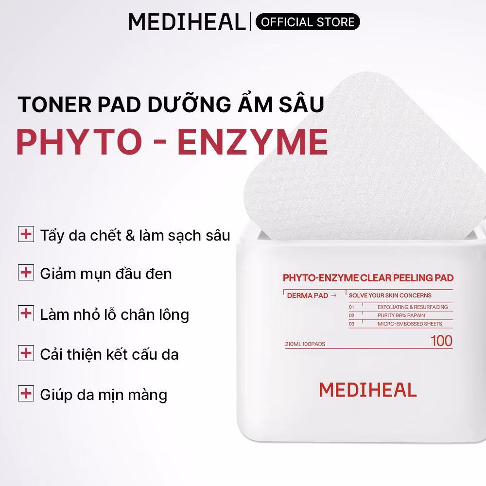 [TONER PAD] Sản phẩm dưỡng da MEDIHEAL PAD 170ml - 210ml, 100 miếng/hộp