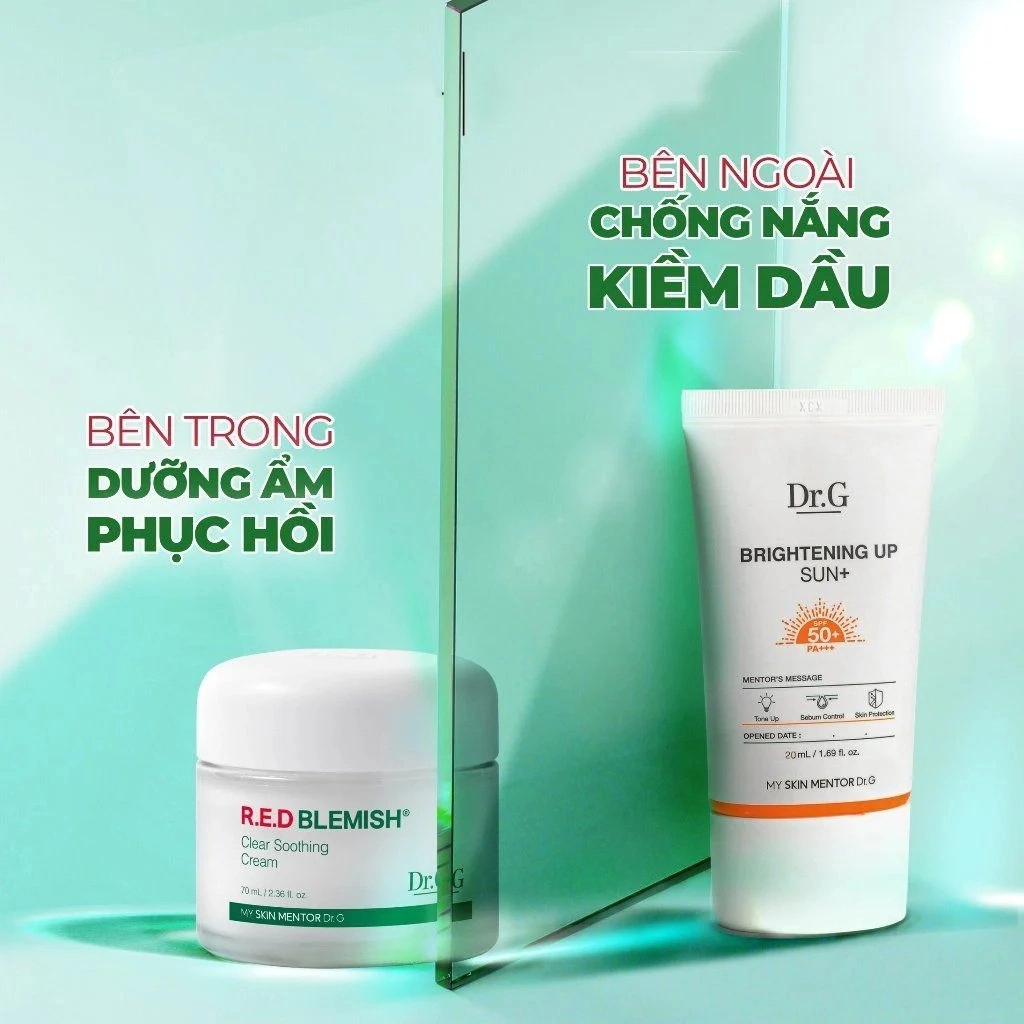 Bộ chăm sóc da DR.G R.E.D Blemish Clear Soothing Cream Bonus Set