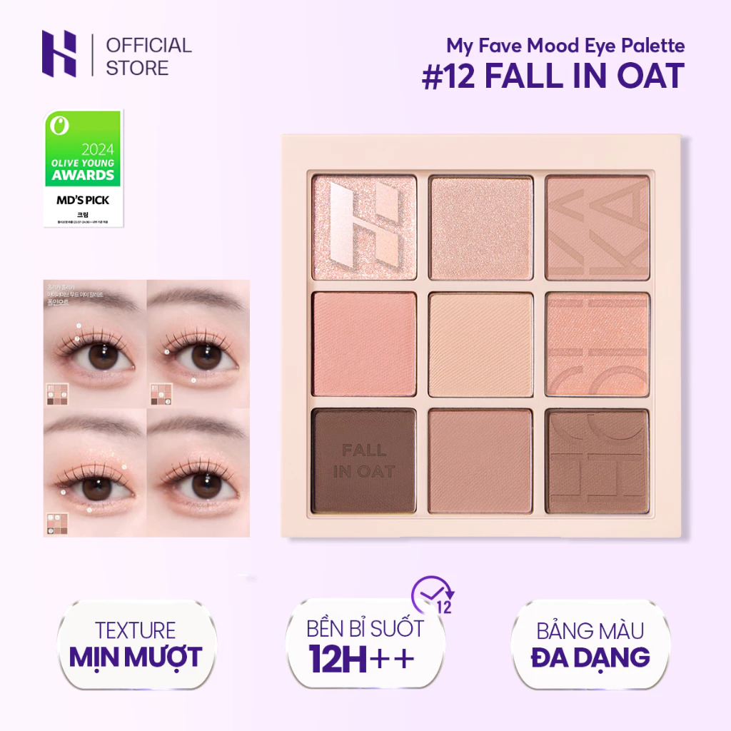 Bảng Mắt Mịn Lì Holika Holika My Fave Mood Eye 9 ô 8g