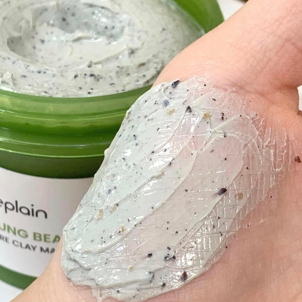 Beplain Mặt nạ đất set Mung Bean Pore Clay Mask 120ml