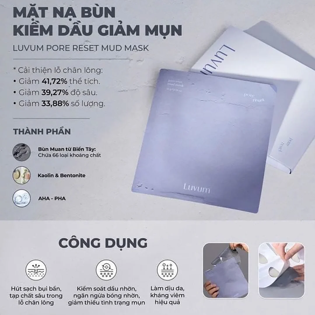 Mặt nạ thạch/bùn Luvum Mask