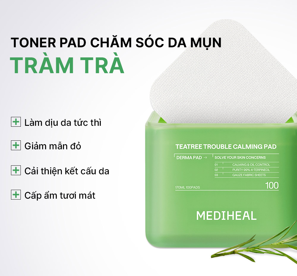 [TONER PAD] Sản phẩm dưỡng da MEDIHEAL PAD 170ml - 210ml, 100 miếng/hộp