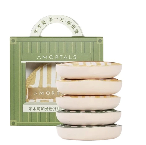 [HỘP XANH LÁ] Bộ 5 mút trang điểm Amortals dùng để tán phấn trang điểm