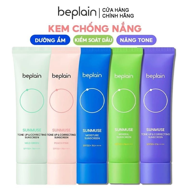 Kem chống nắng Beplain Sunmuse Tone Up & Correcting Sunscreen SPF50+ PA++++ 50ml