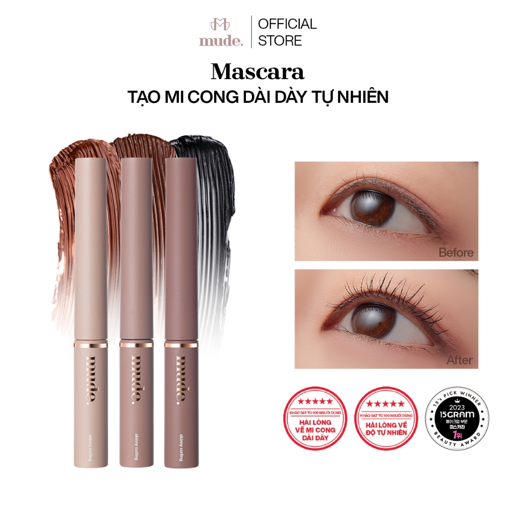 Chuốt Mi Làm Tơi & Cong Mude Inspire SKINNY Curling 3ml