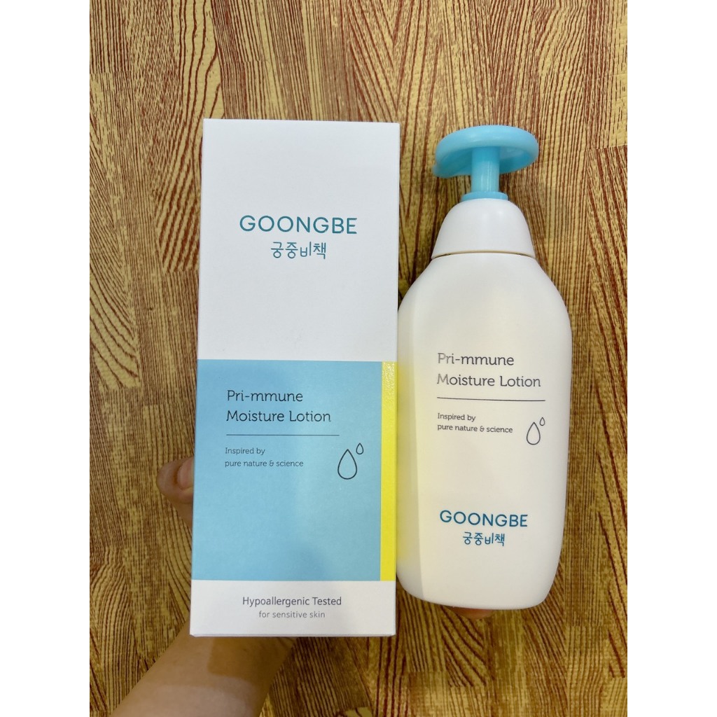 Sữa Dưỡng Ẩm GOONGBE Primmune Moisture Lotion Cho Bé Từ Sơ Sinh