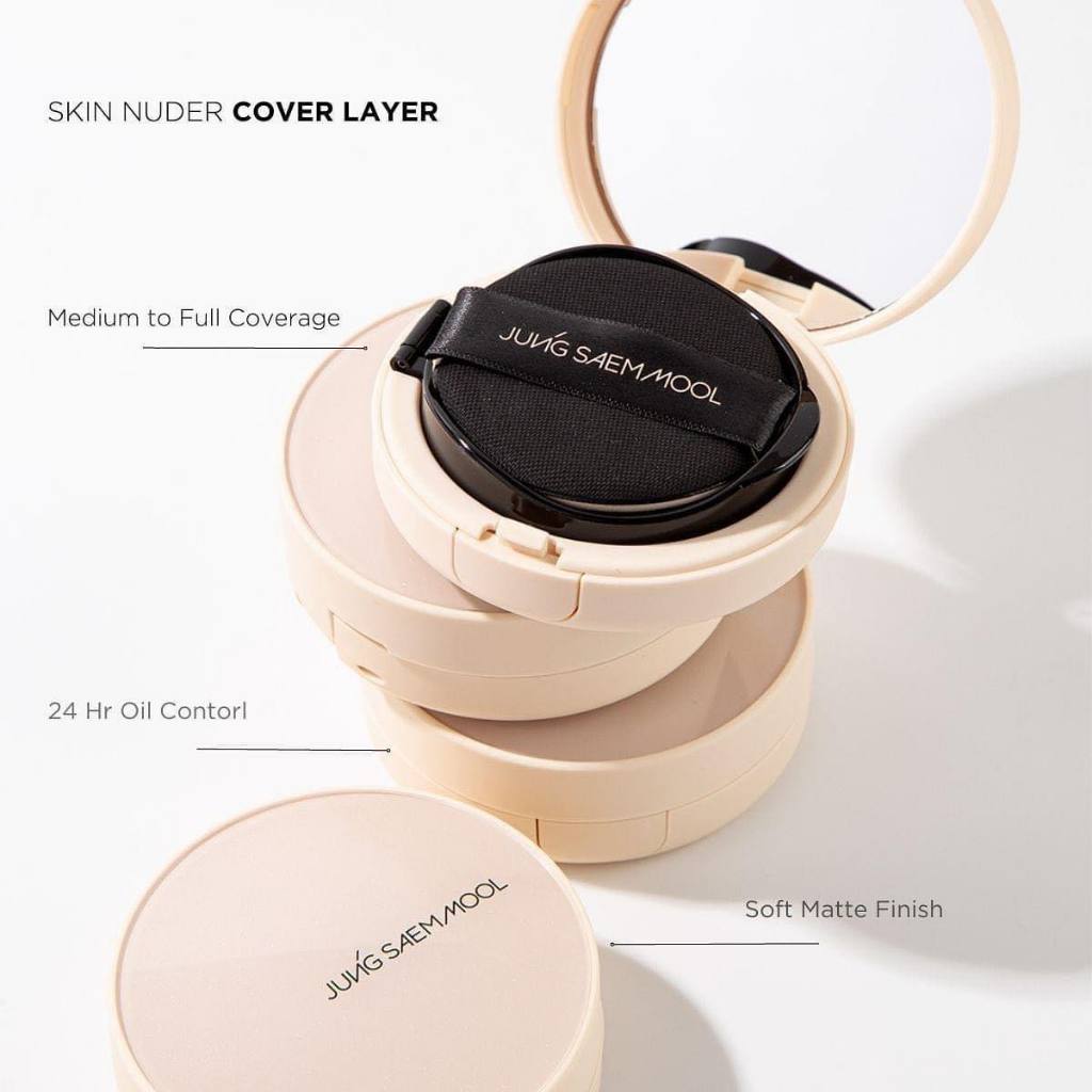 Phấn nước Jung Saem Mool Skin Nuder Cover Layer Cushion 15g (Kèm lõi thay thế)