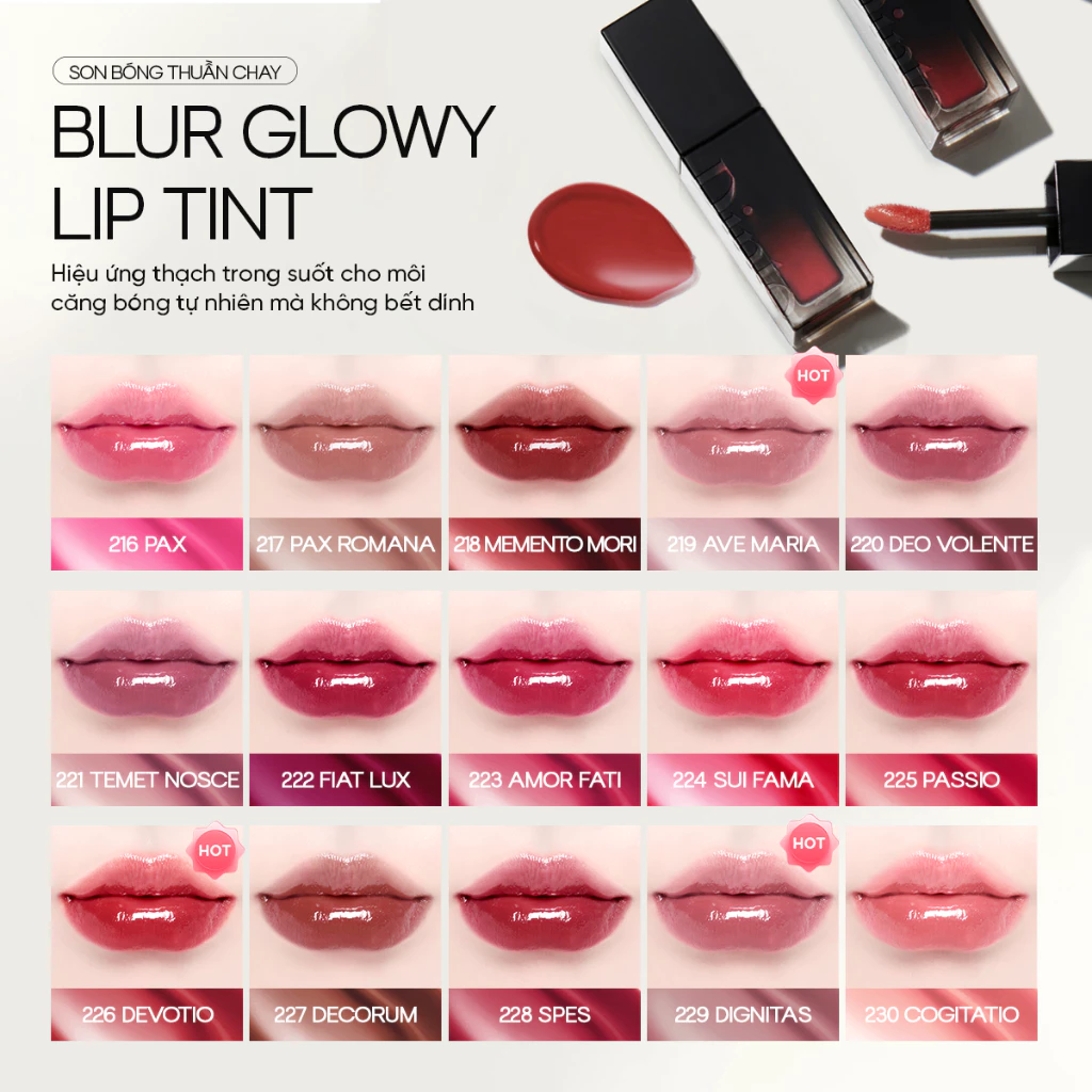 Son Tint Bóng Dinto Blur-Glowy Lip Tint 3.5g