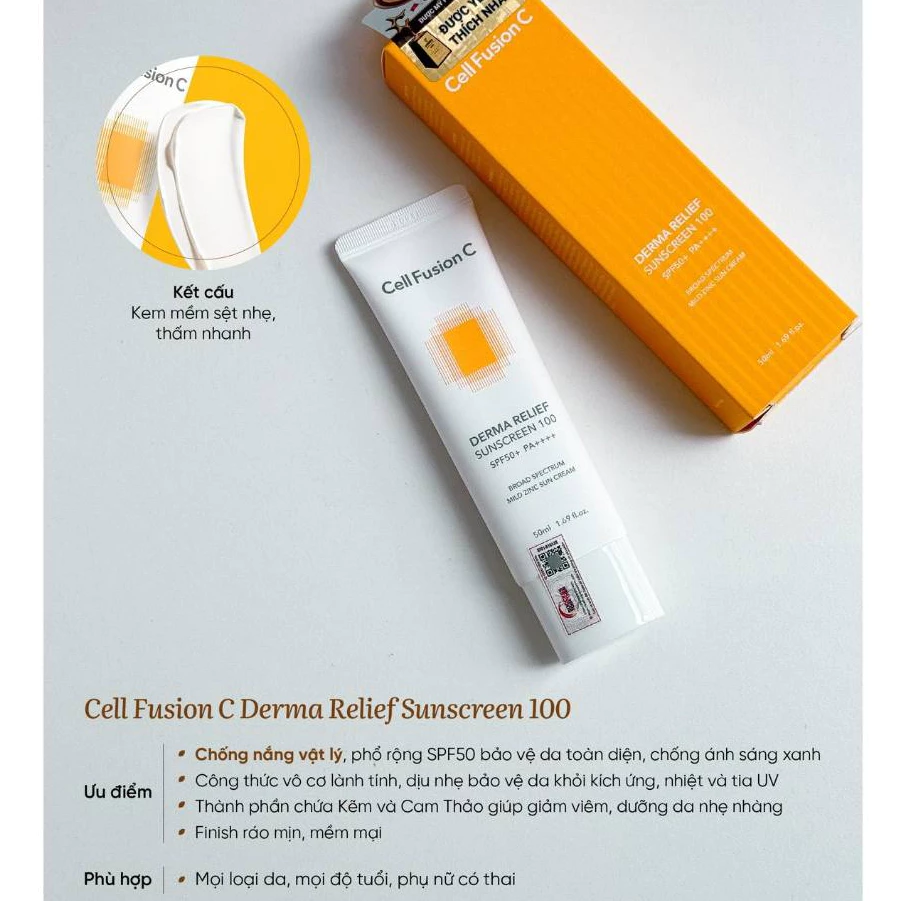 Kem chống nắng Cellfusion C Sunscreen 100 SPF50+ PA++++