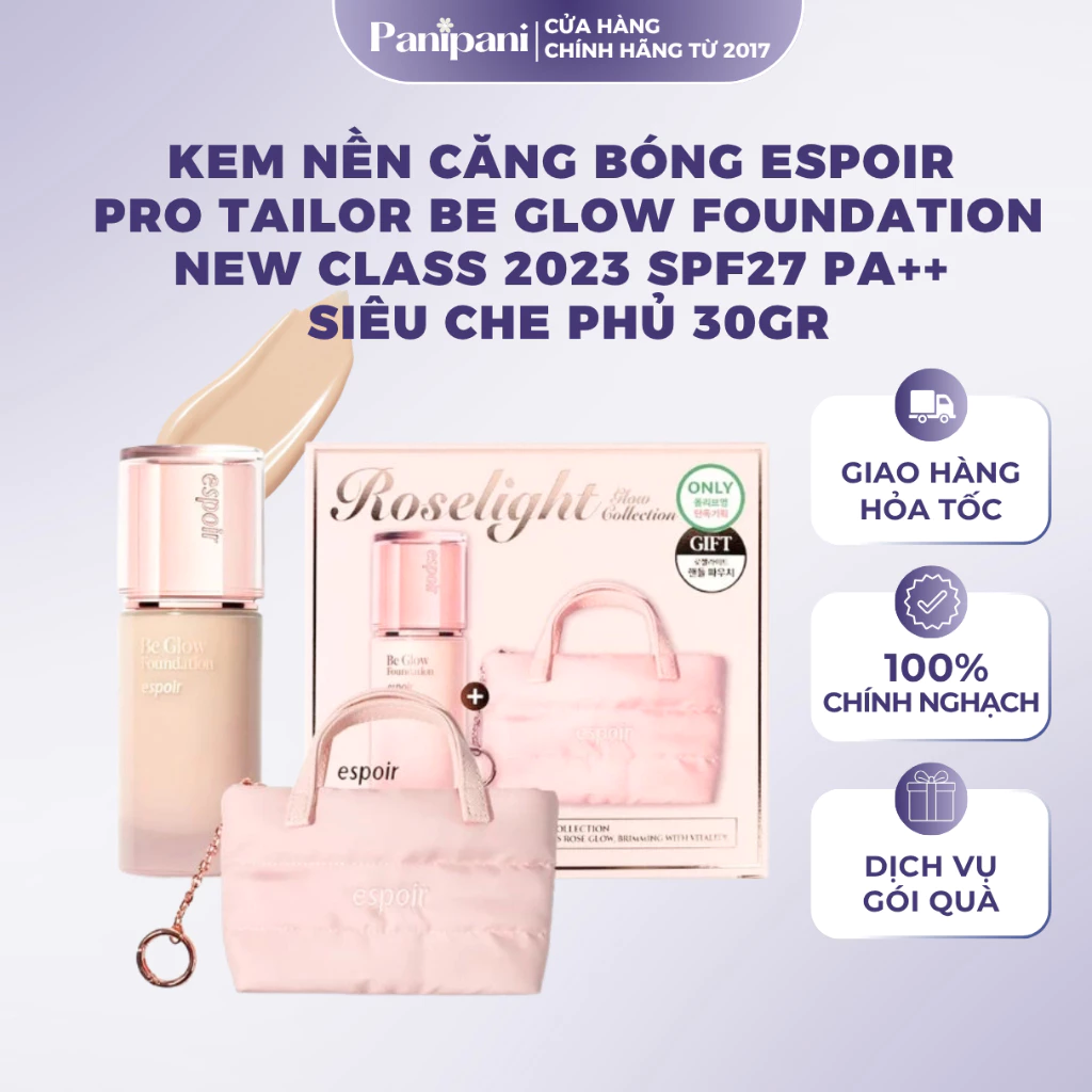 Kem nền Espoir Be Glow Foundation 30g