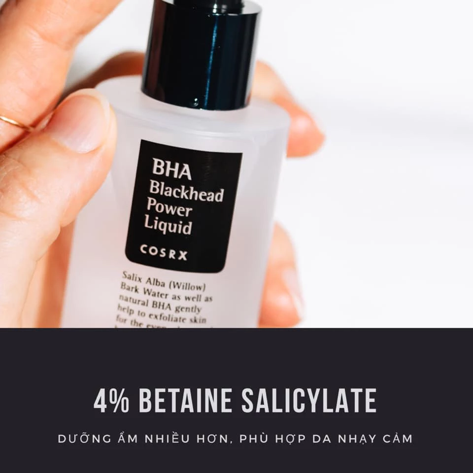 Hoạt chất dưỡng da & loại bỏ tế bào chết Cosrx BHA Blackhead Power Liquid