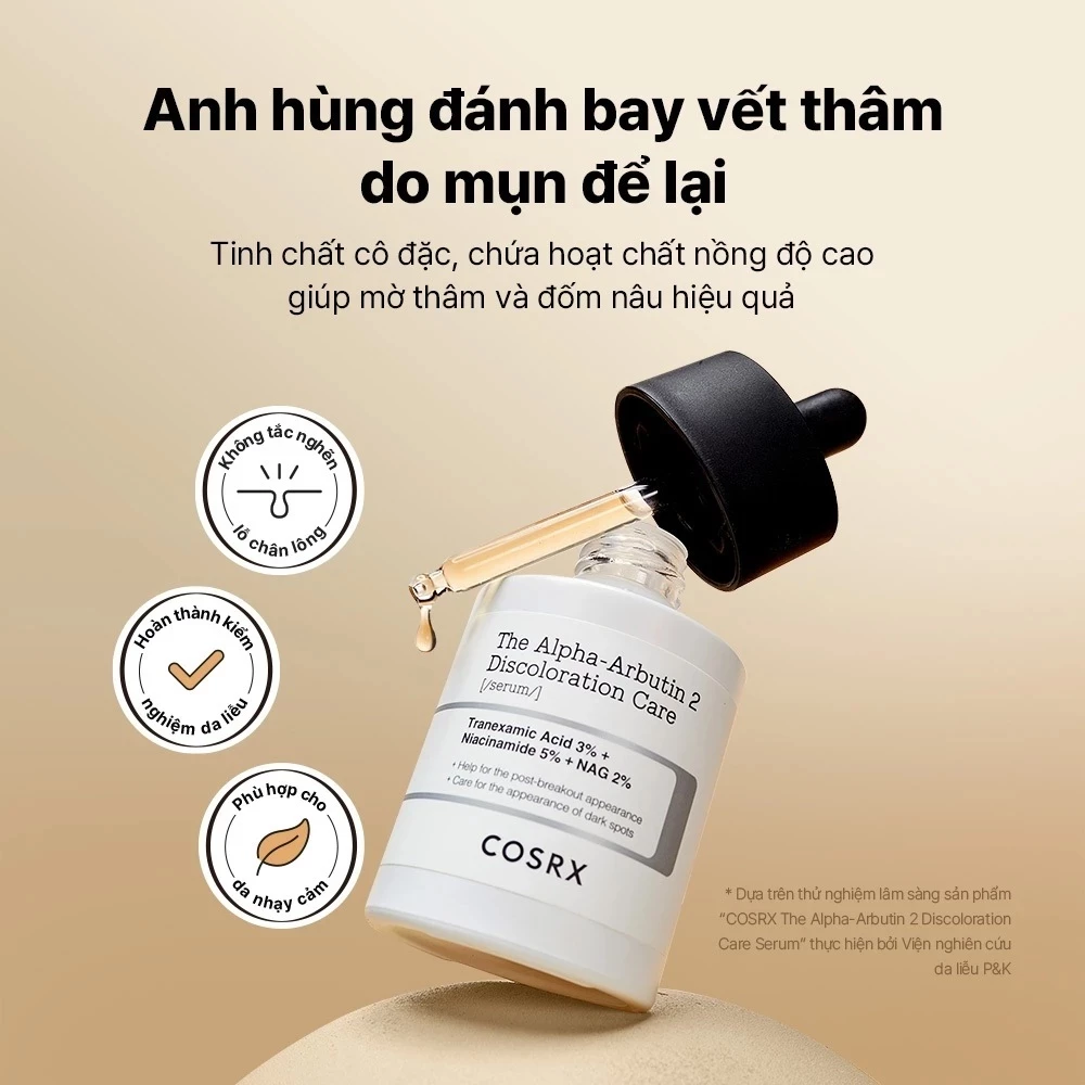 Sản phẩm dưỡng da Cosrx The Alpha-Arbutin 2 Discoloration Care Serum