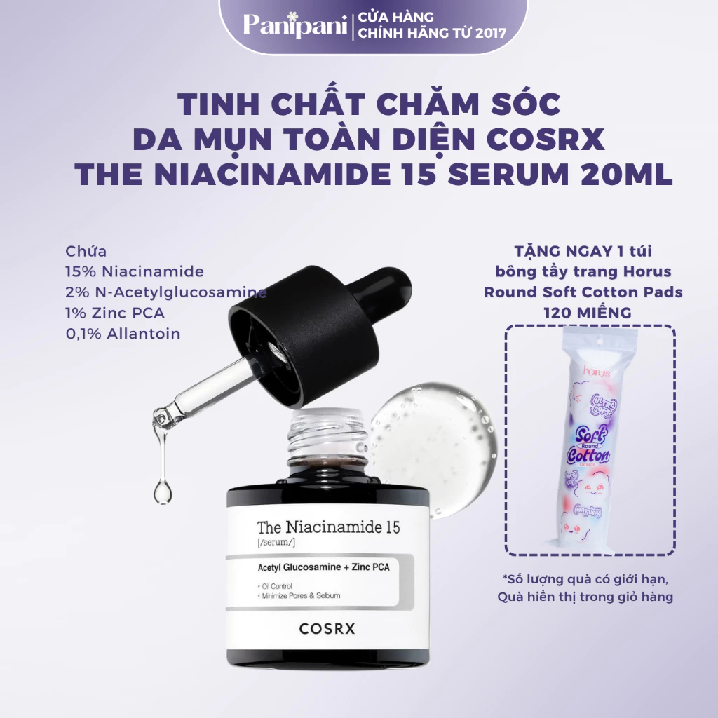 Sản phẩm dưỡng da Cosrx The Niacinamide 15 Serum