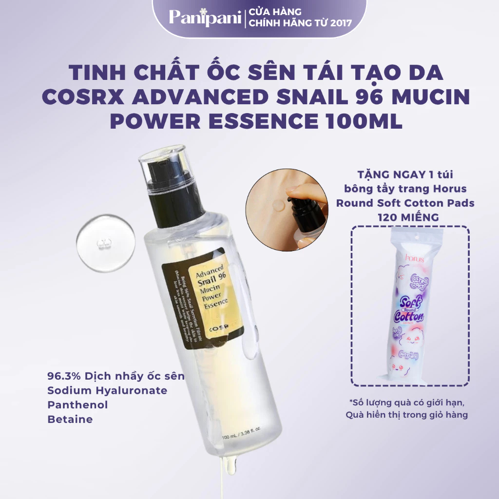 Tinh chất dưỡng da Cosrx Advanced Snail 96 Mucin Power Essence