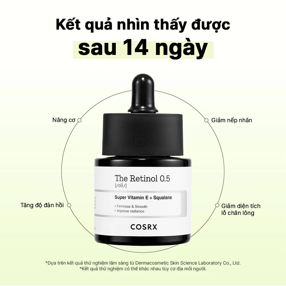 Sản phẩm dưỡng da Cosrx The Retinol 0.5 Oil