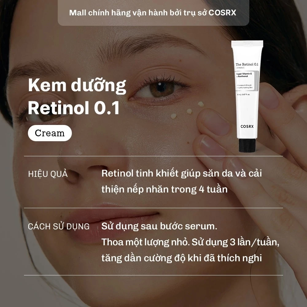 Kem dưỡng da Cosrx The Retinol 0.1 Cream