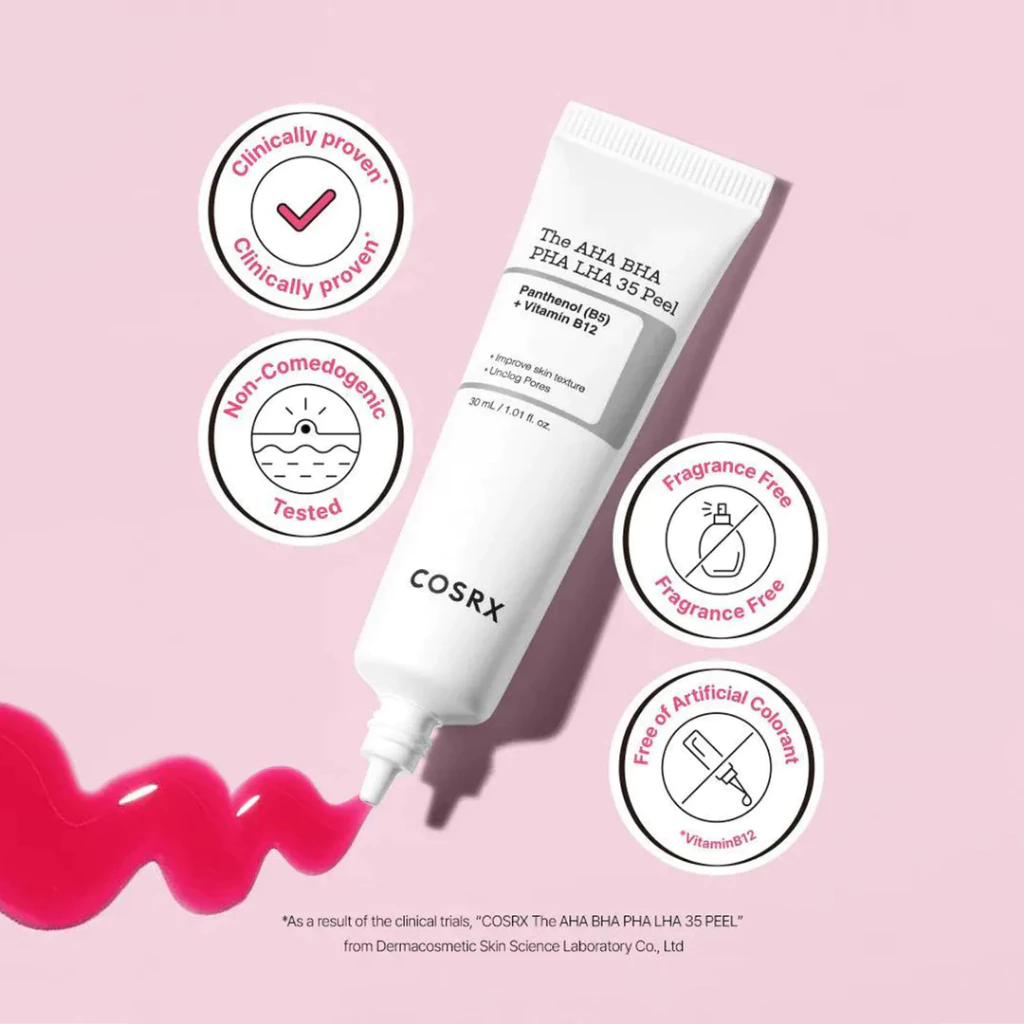 Sản phẩm tẩy tế bào chết Cosrx The AHA BHA PHA LHA 35 Peel