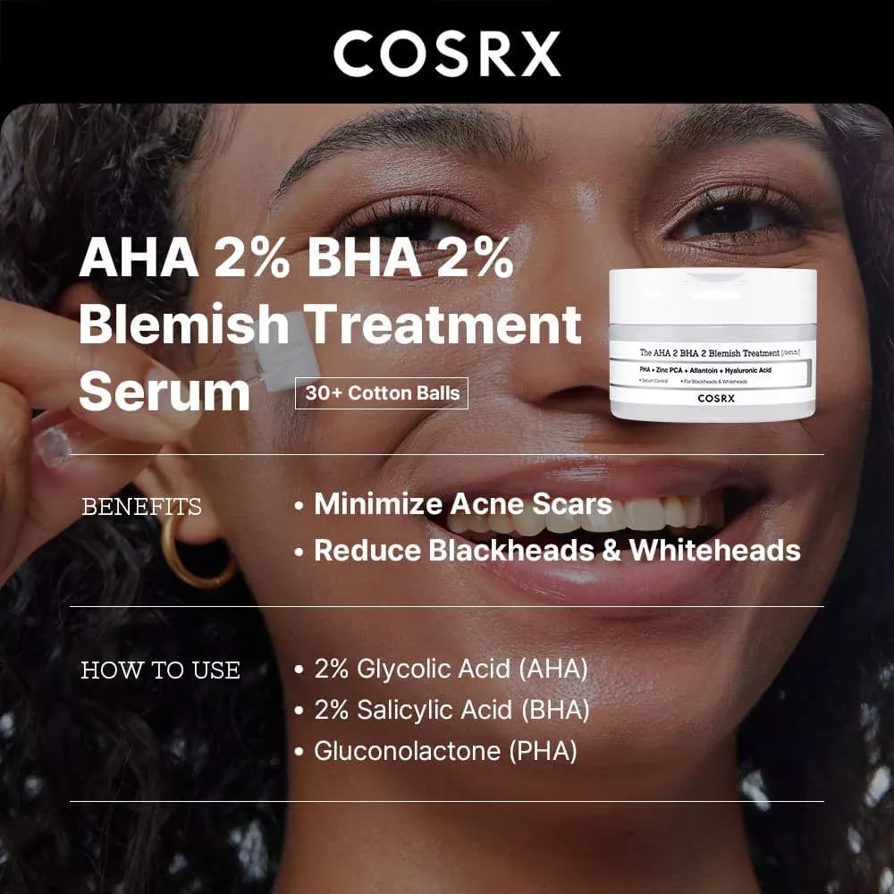 Sản phẩm dưỡng da Cosrx The AHA 2 BHA 2 Blemish Treatment Serum