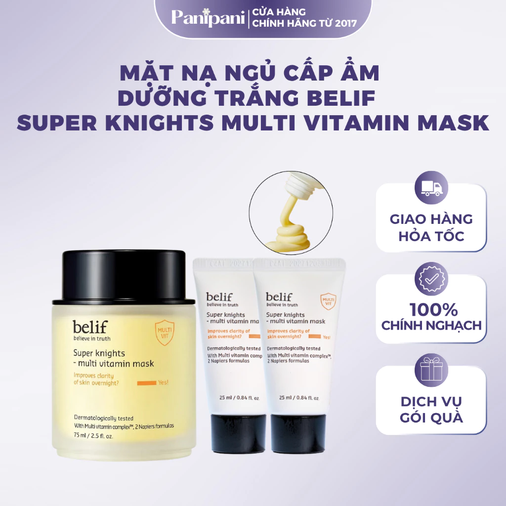Mặt nạ ngủ Belif Super Knights - Multi Vitamin Mask
