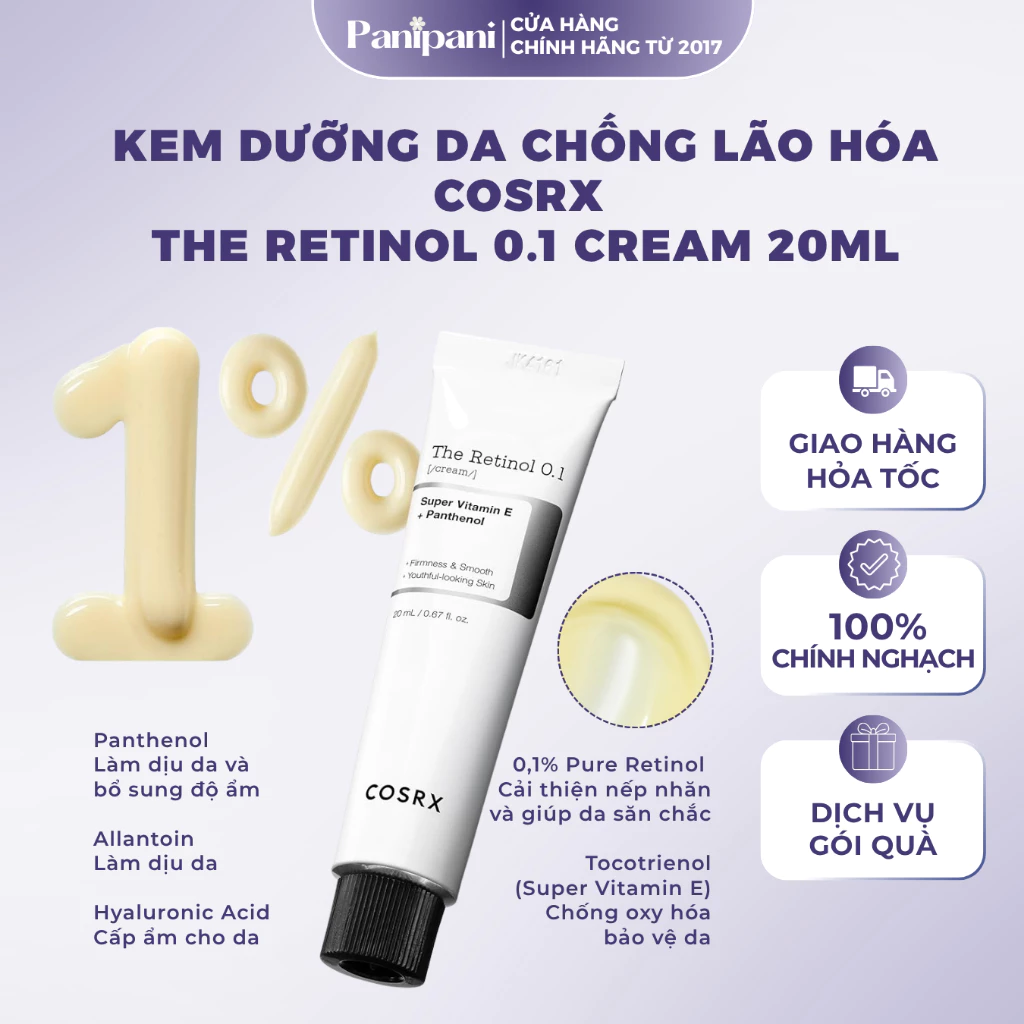Kem dưỡng da Cosrx The Retinol 0.1 Cream